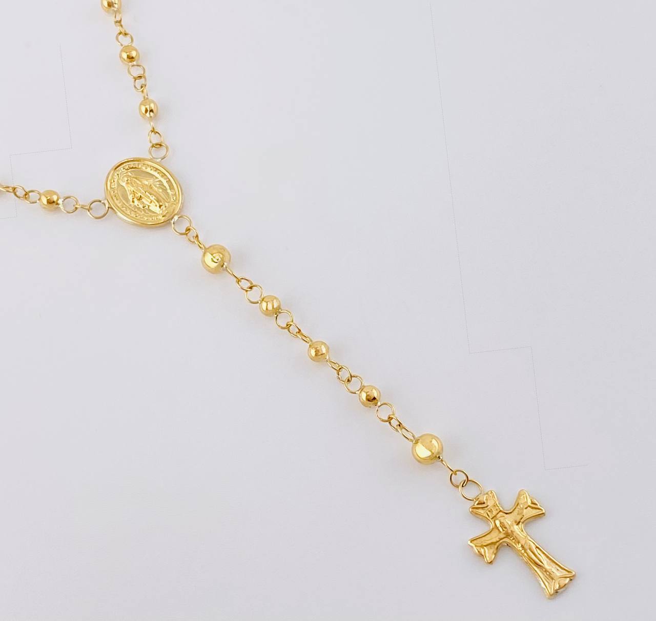 Miraculous Virgin Rosary 6.6 g / 21 1/4 in / 3 mm 18K Yellow Gold