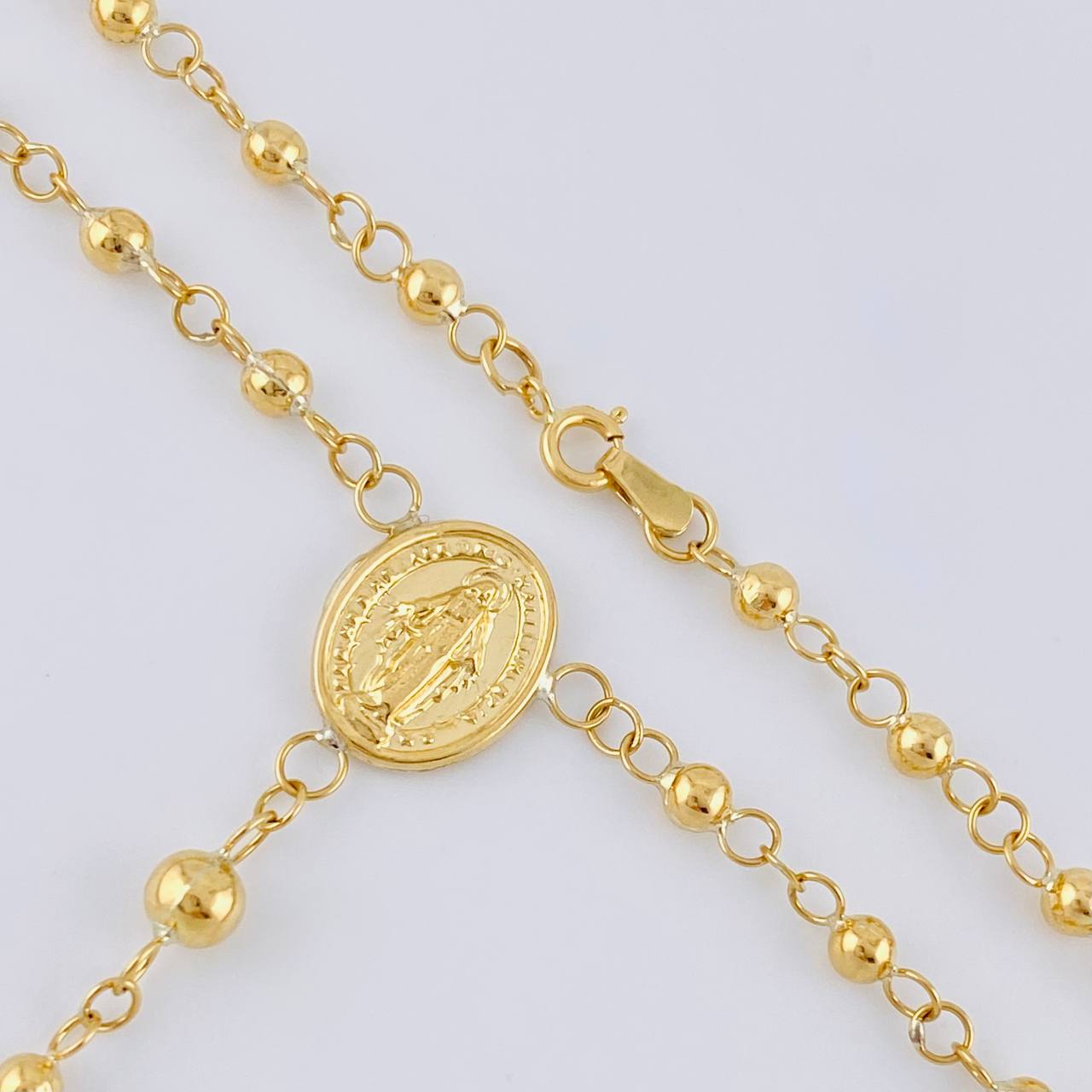 Miraculous Virgin Rosary 6.8 g / 21 1/4 in / 3 mm 18K Yellow Gold