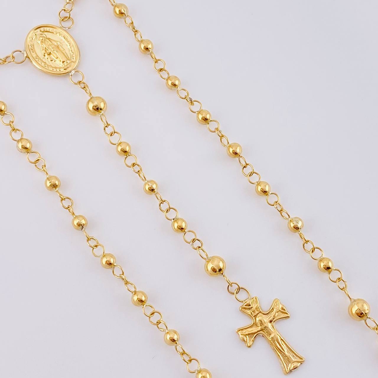 Miraculous Virgin Rosary 6.8 g / 21 1/4 in / 3 mm 18K Yellow Gold