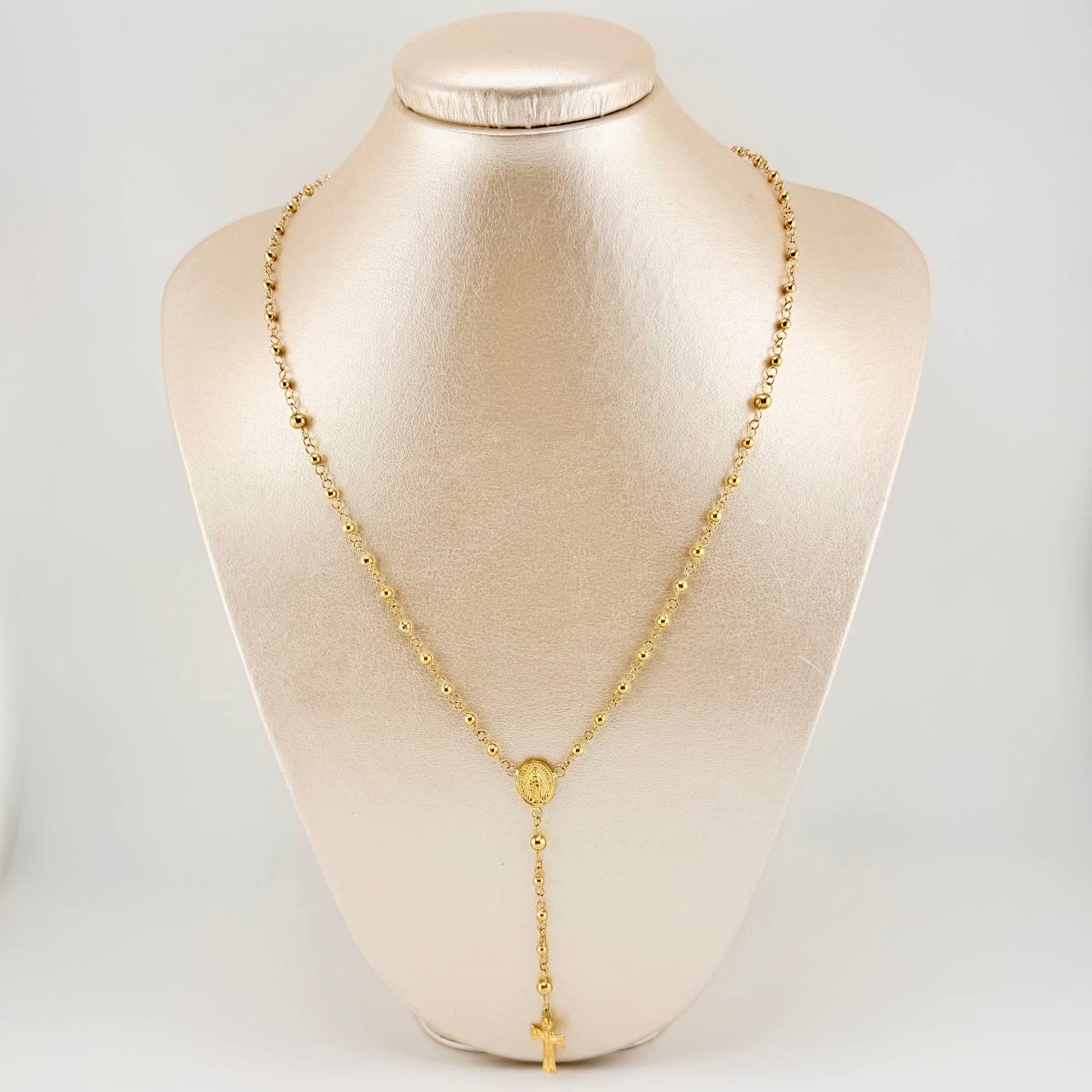 Miraculous Virgin Rosary 6.8 g / 21 1/4 in / 3 mm 18K Yellow Gold