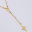 Miraculous Virgin Rosary 6.4 g / 23 1/2 in / 3 mm Three Golds 18K
