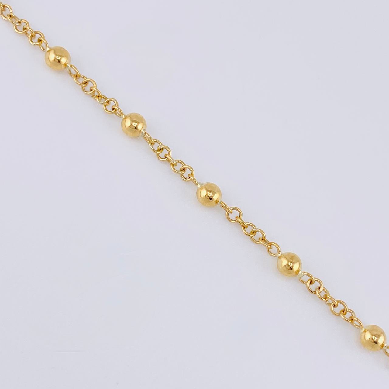 Pulso Denario Virgen Milagrosa 3.9 g / 8 1/4 in / 4 mm Oro Amarillo 18K
