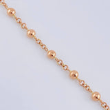 Pulso Denario Virgen Milagrosa 3.65 g / 7 in / 4 mm Oro Rosa 18K