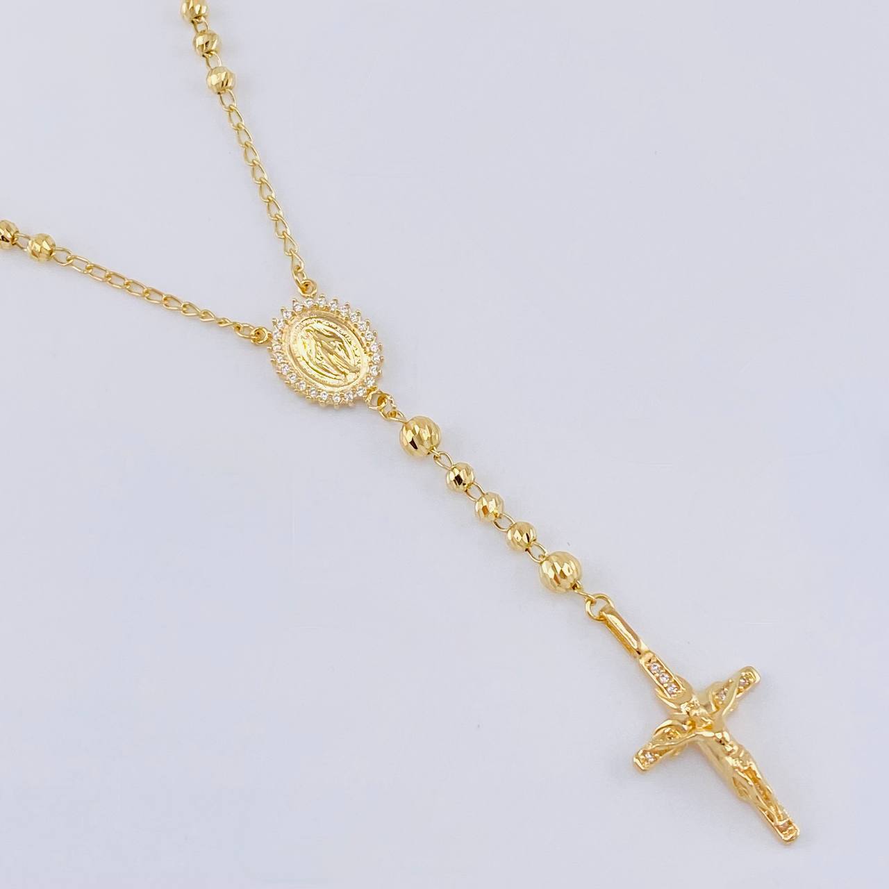 Miraculous Virgin Rosary 8.65 g / 20 1/4 in / 3 mm 18K Yellow Gold