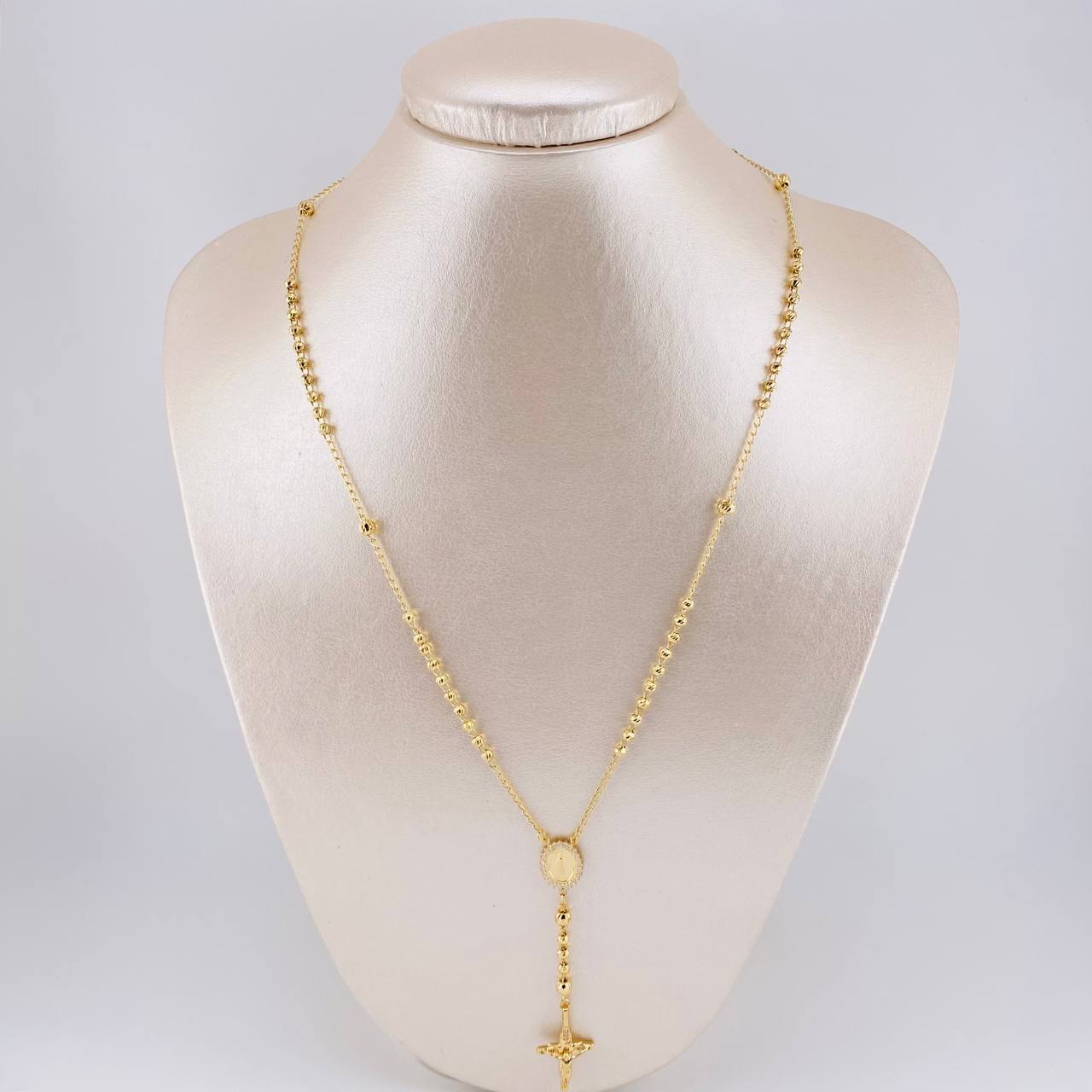 Miraculous Virgin Rosary 8.65 g / 20 1/4 in / 3 mm 18K Yellow Gold