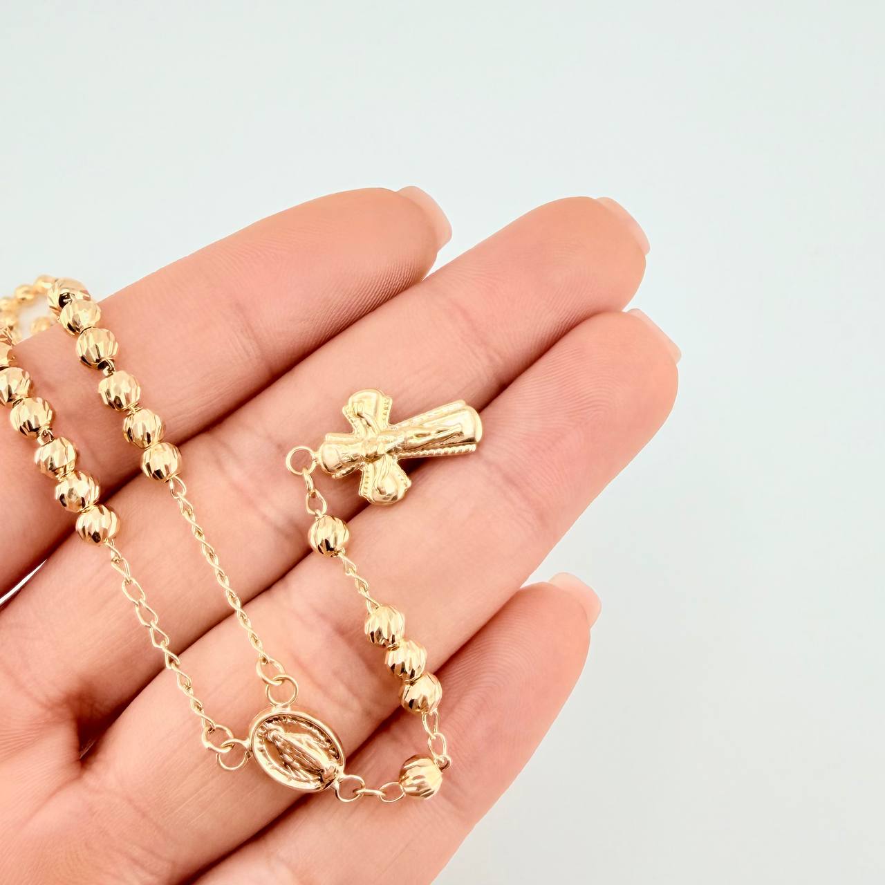 Miraculous Virgin Rosary 7.45 g / 21 in / 4 mm Yellow Gold 18K