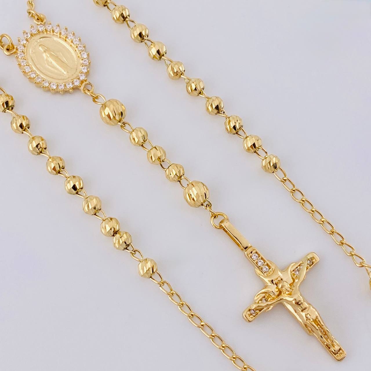 Miraculous Virgin Rosary 8.65 g / 20 1/4 in / 3 mm 18K Yellow Gold