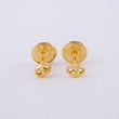 Diamond Cut Stud Earrings 0.4 g / in / 3.8 mm Yellow Gold 18K