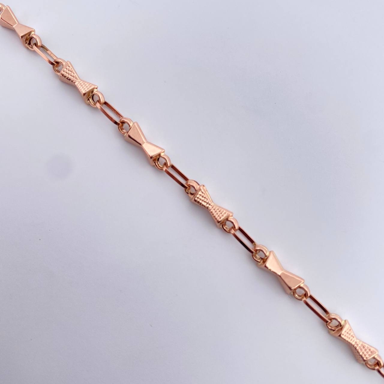 Bracelet Sand Watch 3.85gr / 21.2cm / 2.5mm Dotted 18K Rose Gold &