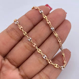 Cadena GC 6.7gr / 18 in / 3.4mm Tres Oros Amarillo 18K