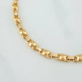 Tobillera Rustica Burbuja 6.2 g / 10 1/2 in / 4.7 mm Oro Amarillo 18K