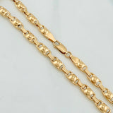 Tobillera Rustica Burbuja 6.2 g / 10 1/2 in / 4.7 mm Oro Amarillo 18K