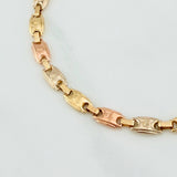 Rustic Crown Anklet 7.25 g / 10 3/4 in / 5.7 mm Three Golds 18K