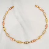Tobillera Rustica Barril 4.7 g / 9 3/4 in / 4.7 mm Tres Oros 18K