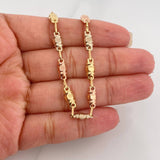 Pulso Rustico Barril 4 g / 8 1/4 in / 4.6 mm Tres Oros 18K