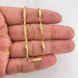 Pulso Rustico Dubai 2.75 g / 7 1/2 in / 3 mm Oro Amarillo 18K