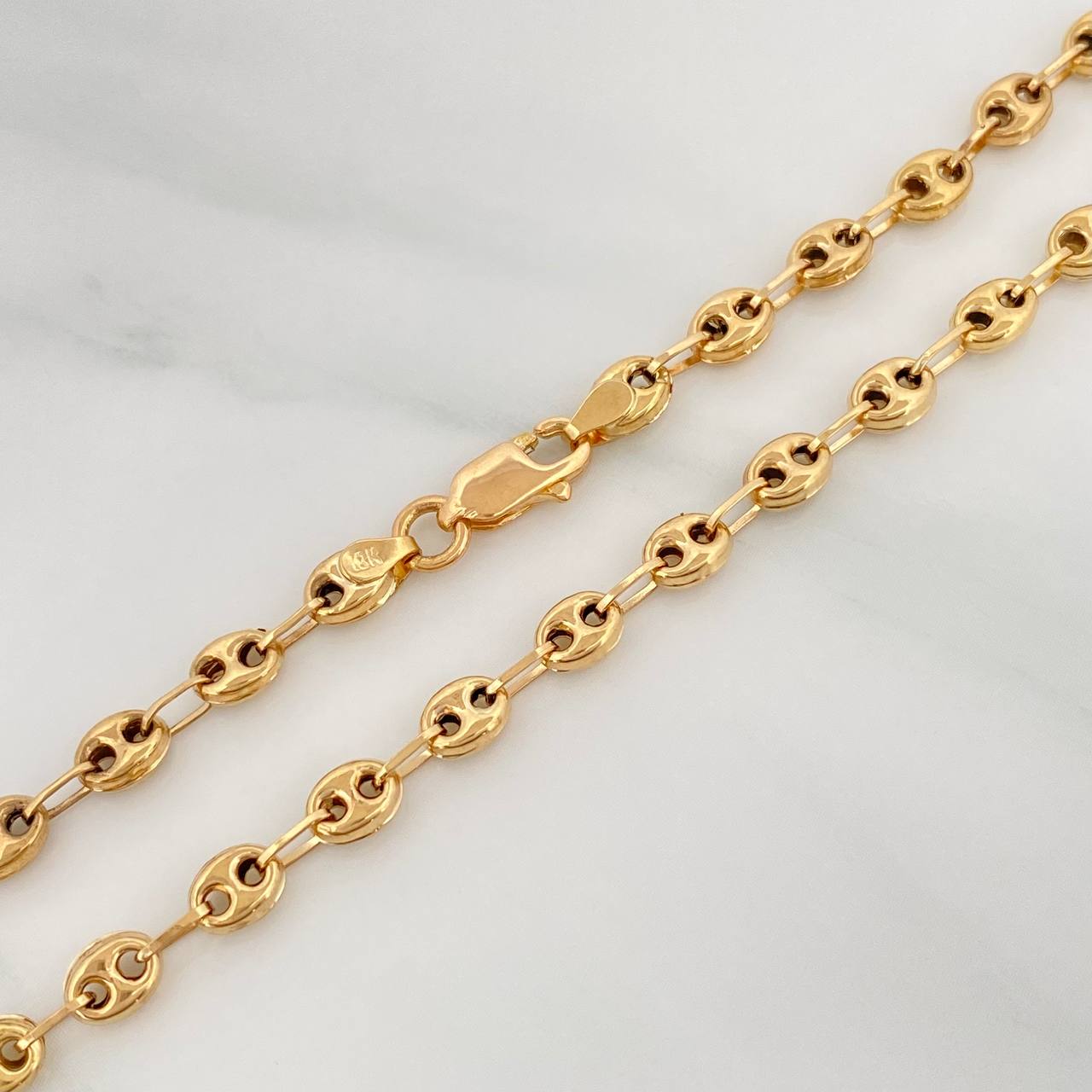18K Yellow Gold Anklet Gc 3 g / 9 3/4 in / 3.48 mm