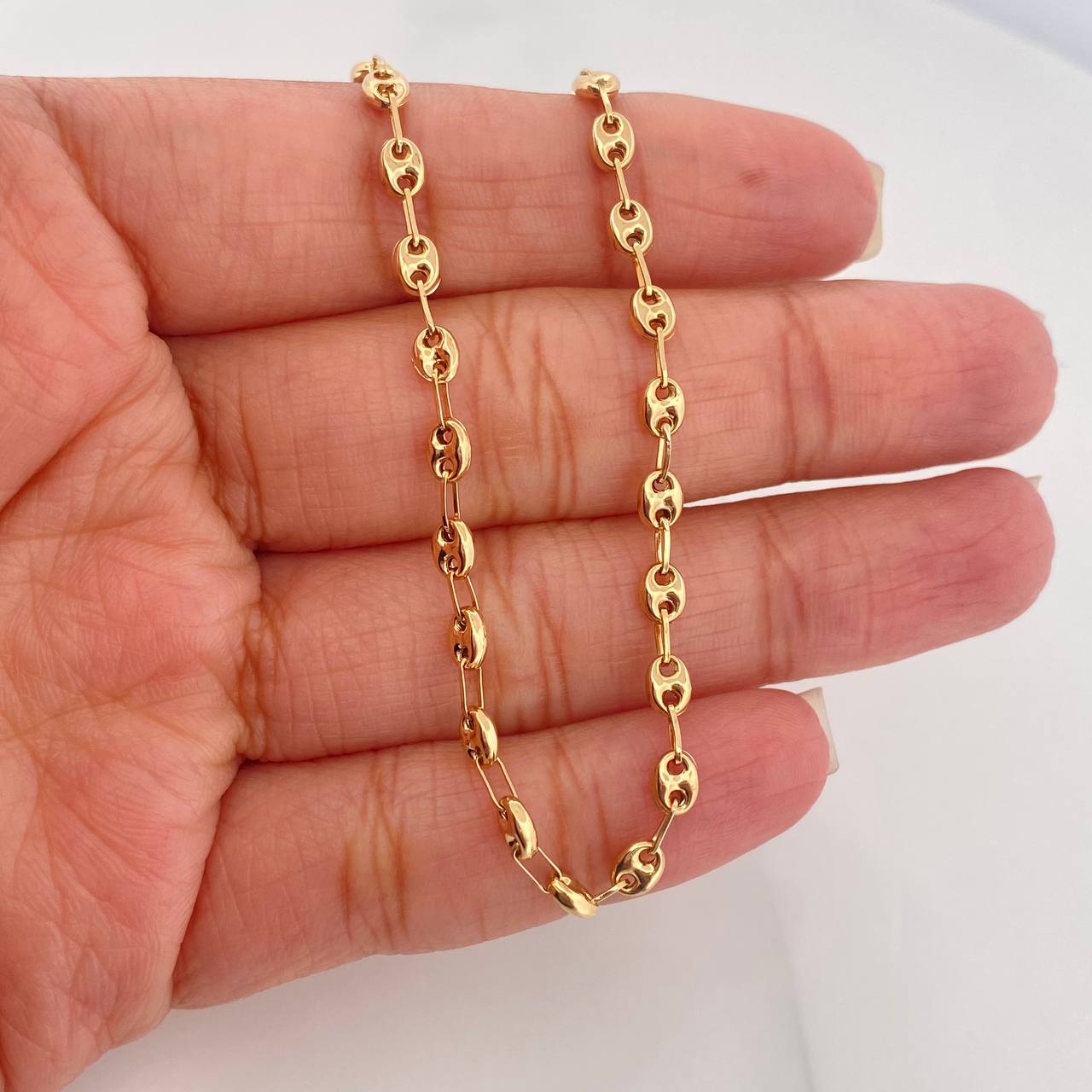 18K Yellow Gold Anklet Gc 3.4 g / 11 in / 3.4 mm
