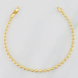 Bracelet Militar 5.4g / 7 3/4 in / 2.8mm 18K Yellow Gold