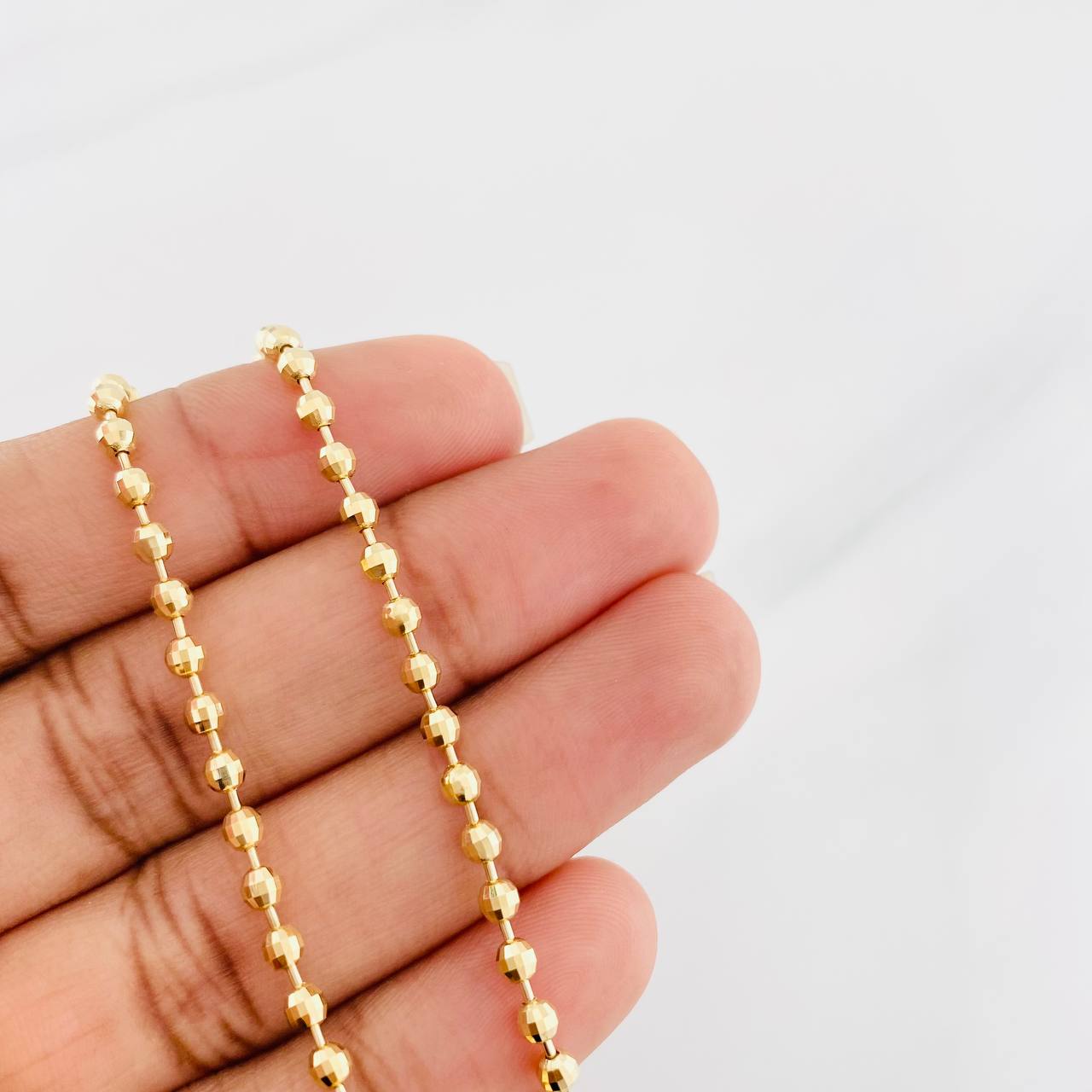 Bracelet Militar 5.4g / 7 3/4 in / 2.8mm 18K Yellow Gold