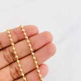 Bracelet Militar 5.4g / 7 3/4 in / 2.8mm 18K Yellow Gold