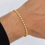 Bracelet Militar 5.4g / 7 3/4 in / 2.8mm 18K Yellow Gold