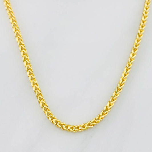 Cadena Franco 5.95g / 20 in / 2mm Oro Amarillo 18K