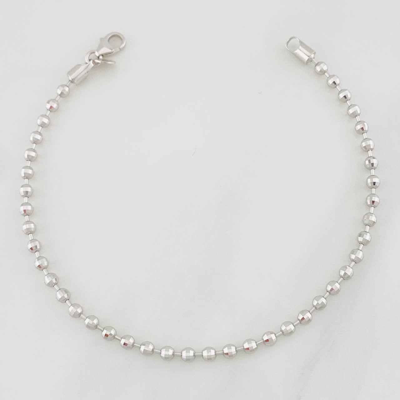 Bracelet Military 5.65g / 7 3/4 in / 2.8mm White Gold 18K