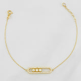 Bracelet Modulable Msk 3.15g / 6 3/4 in - 7 3/4 in / 0.9mm 18K Yellow Gold