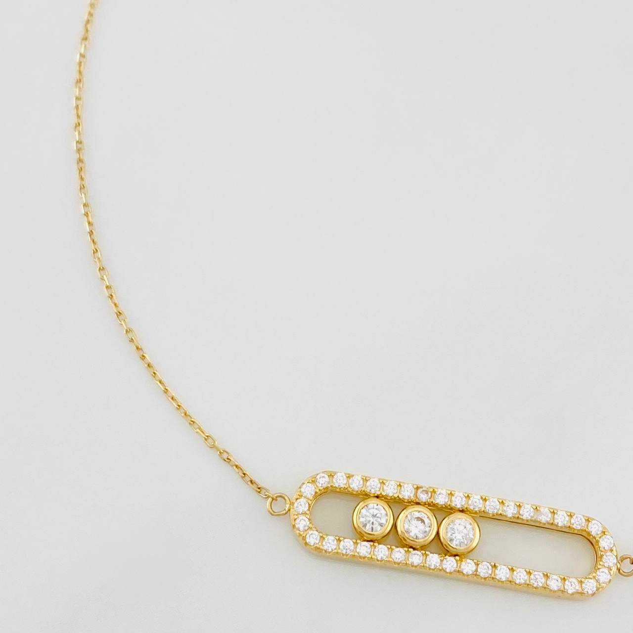 Bracelet Modulable Msk 3.15g / 6 3/4 in - 7 3/4 in / 0.9mm 18K Yellow Gold