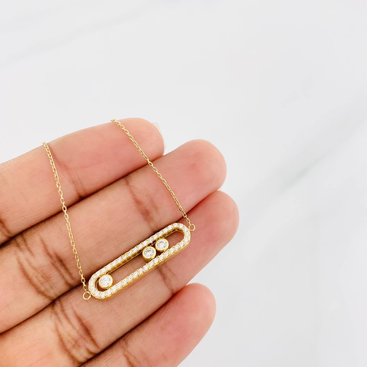 Bracelet Modulable Msk 3.15g / 6 3/4 in - 7 3/4 in / 0.9mm 18K Yellow Gold
