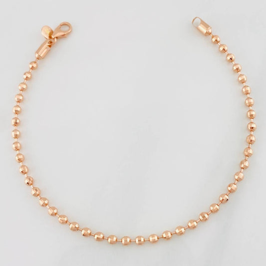 Bracelet Militar 5.2g / 7 3/4 in / 2.9mm 18K Rose Gold