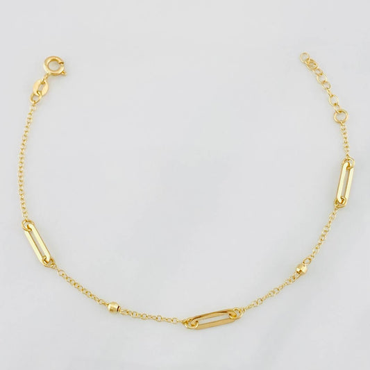 Modular Bracelet Classic Link Drawer 1.3g / 6 in - 6 3/4 in / 1.7mm Yellow Gold 18K