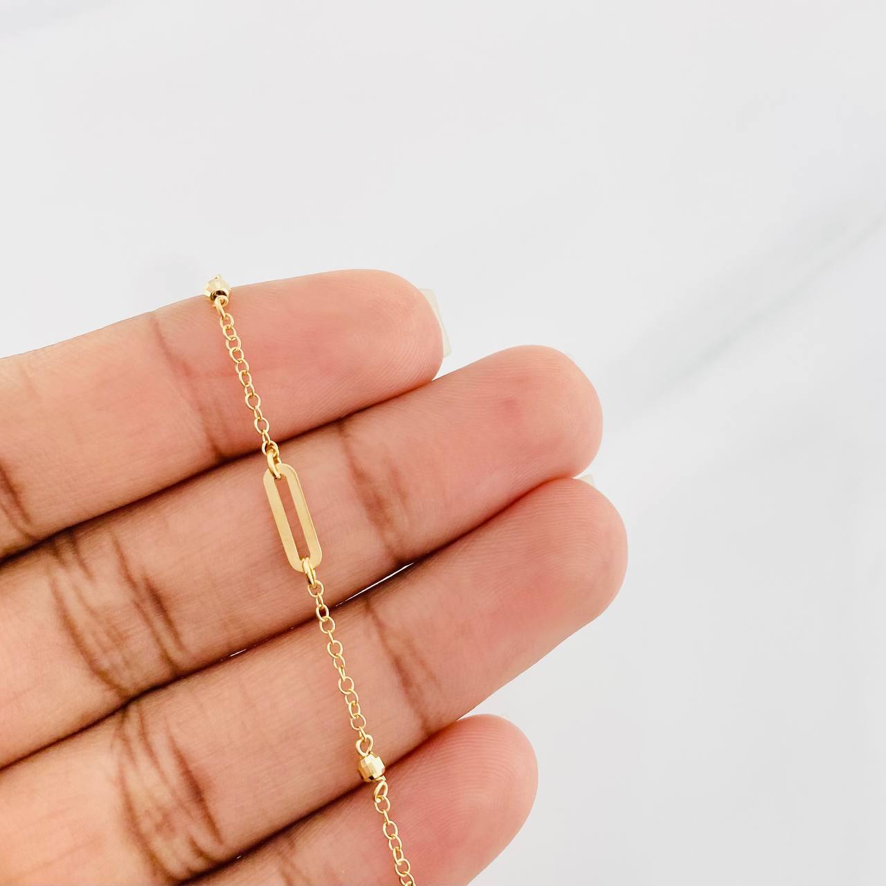 Modular Bracelet Classic Link Drawer 1.3g / 6 in - 6 3/4 in / 1.7mm Yellow Gold 18K