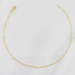 Anklet Classic Link Beads 1.3g / 8 3/4 in / 1mm Yellow Gold 18K