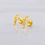Topos Cruz 1.15g / in / 7.7mm Oro Amarillo 18K