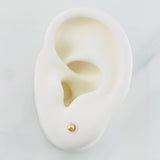 Topos Bola Lisa 0.4g / in / 3mm Oro Rosa 18K