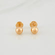 Topos Bola Lisa 0.5g / in / 5mm Oro Rosa 18K