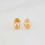 Topos Bola Lisa 0.5g / in / 5mm Oro Rosa 18K