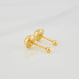 Topos Bola Lisa 0.35g / in / 2mm Oro Amarillo 18K