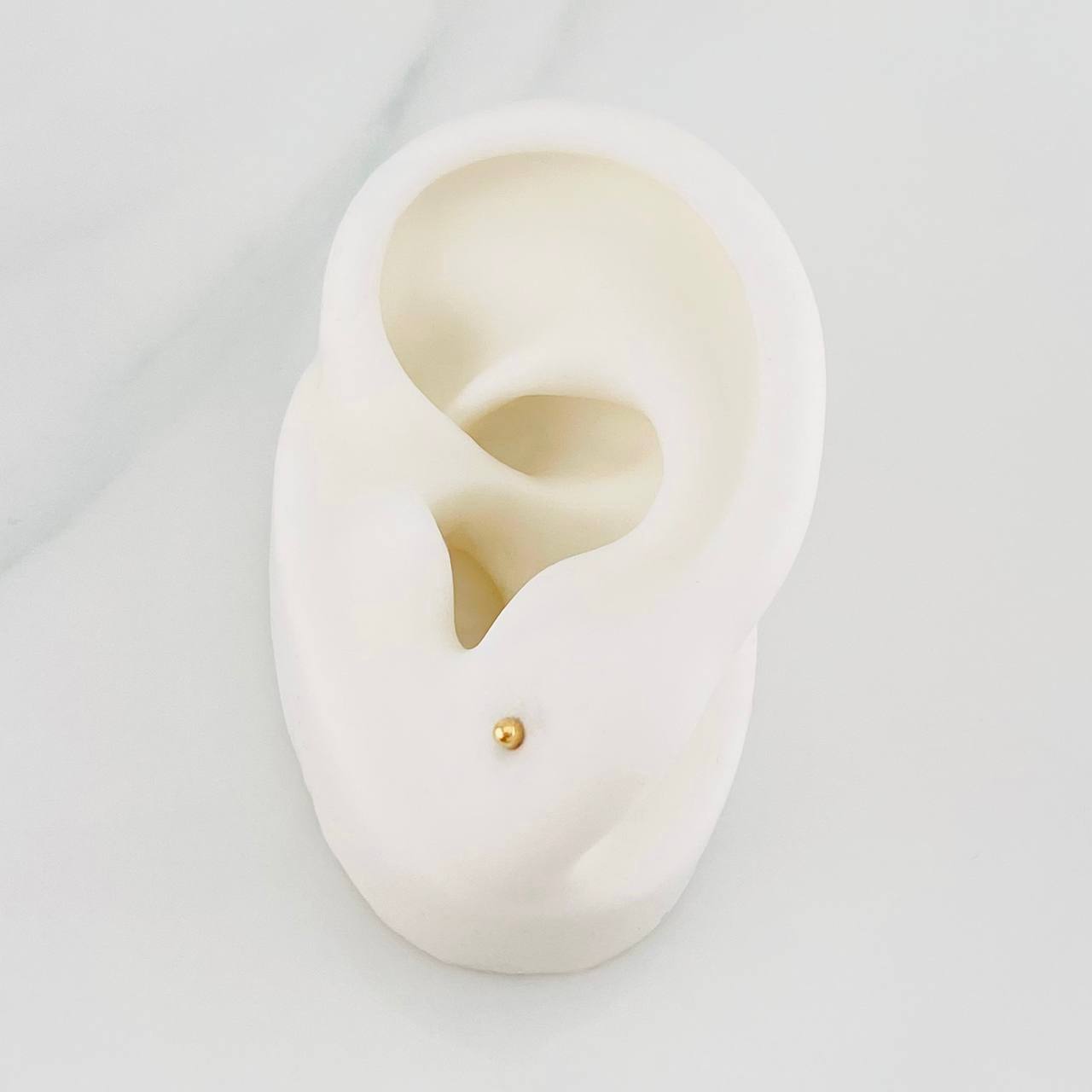 Topos Bola Lisa 0.35g / in / 2mm Oro Amarillo 18K