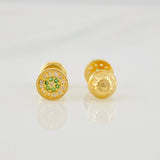 Topos Circulo Tupido 0.9g / in / 5.9mm Oro Amarillo 18K