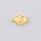 Charm Circle Letter G 0.4g / 1/2 in 18K Yellow Gold
