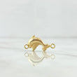 Charm Dolphins 0.5gr / 2cm / Matte - Smooth 18K Yellow Gold