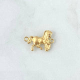 Herraje Caballo 0.9gr / 2cm / Mate Oro Amarillo 18K