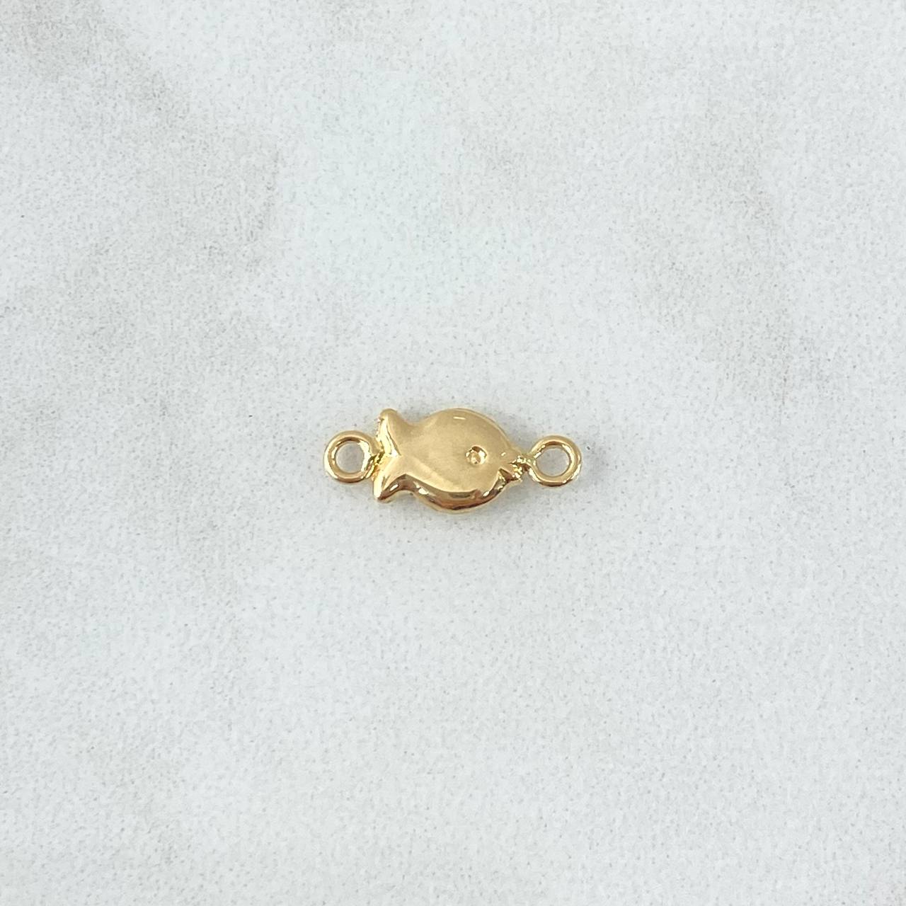 Charm Flatfish 0.3gr / 1.4cm / Smooth 18K Yellow Gold