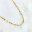 Cadena Cubana 4.5gr / 17 3/4 in / 3mm Oro Amarillo +1 18K *