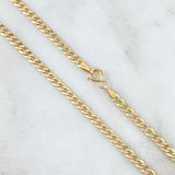 Cadena Cubana 4.5gr / 17 3/4 in / 3mm Oro Amarillo +1 18K *