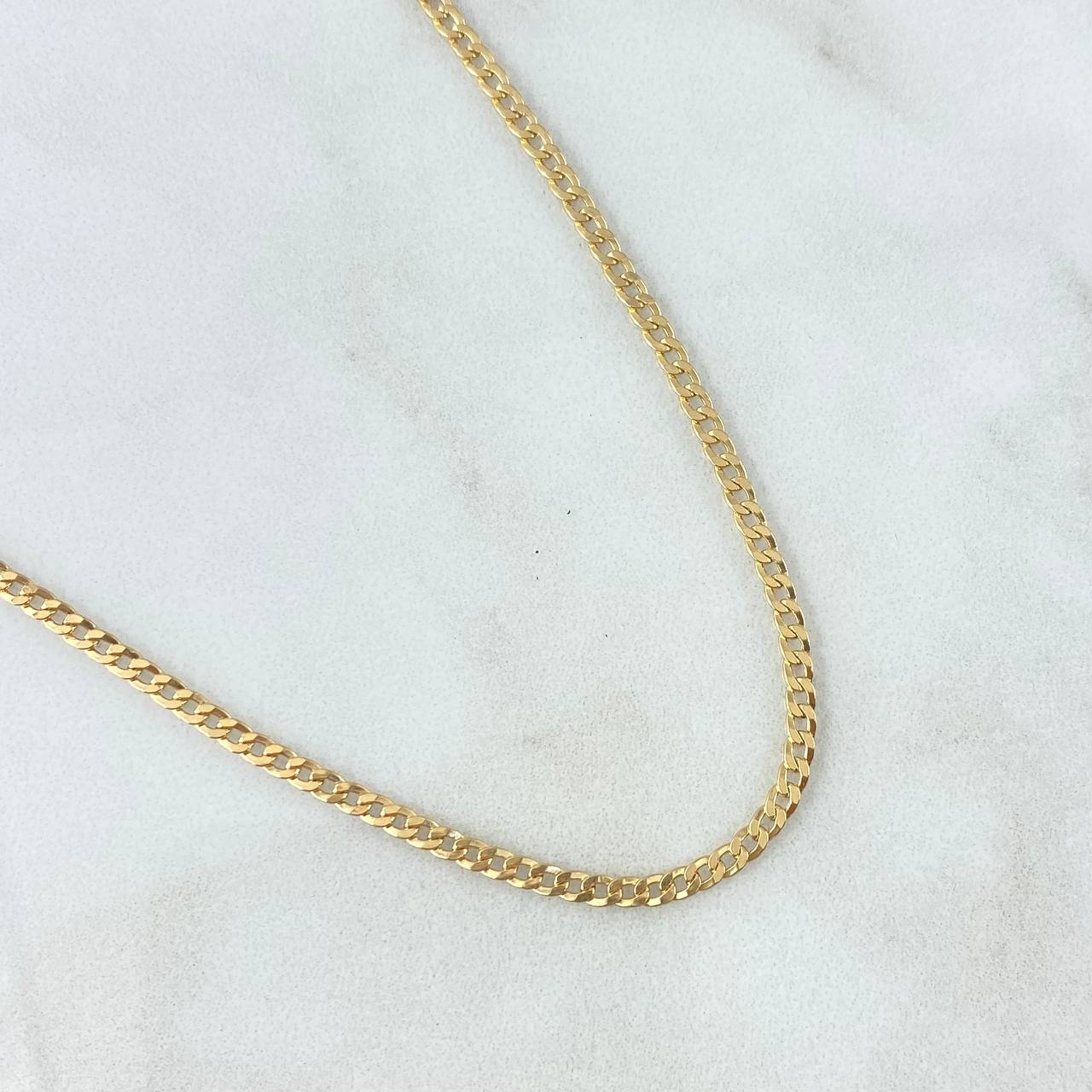 Cuban Links 3.15gr / 17 3/4 in / 2mm Yellow Gold +1 18K