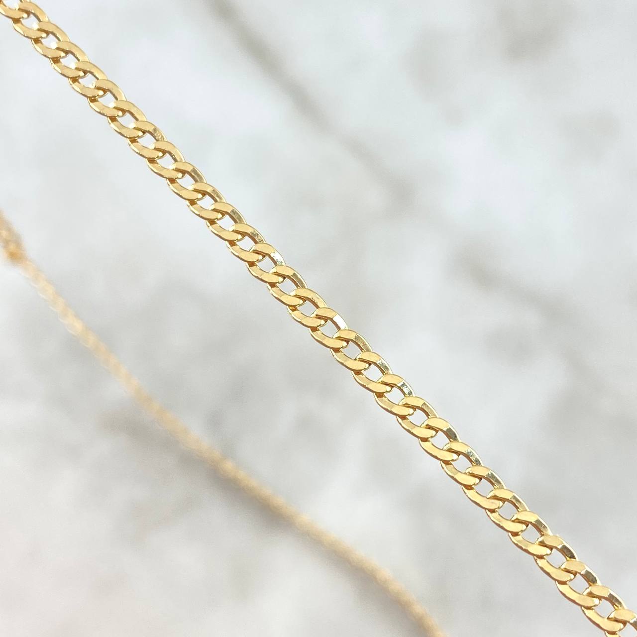Cuban Links 3.15gr / 17 3/4 in / 2mm Yellow Gold +1 18K